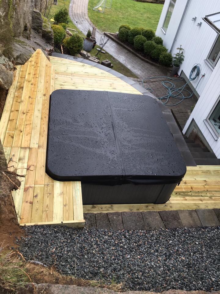 Altandäck med Bubbelpool