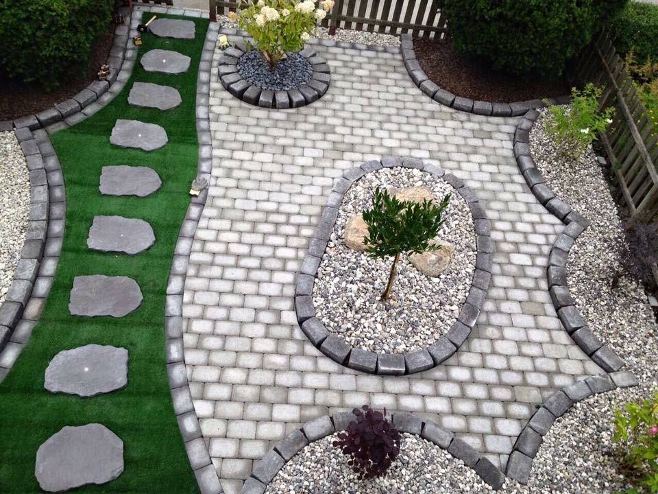 Luftvy Stenlagd Uteplats